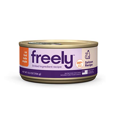 0810029224772 - FREELY LIMITED INGREDIENT DIET, NATURAL GRAIN-FREE SALMON CANS, WET CAT FOOD, 5.5OZ X 12 CANS