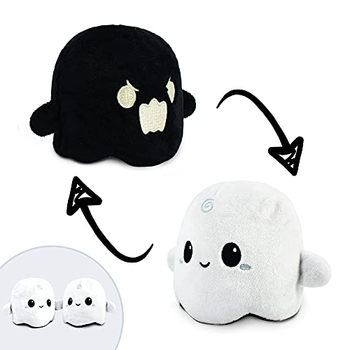 0810031364954 - TEETURTLE | PLUSHMATES | GHOST | BLACK + WHITE | HAPPY + ANGRY | THE REVERSIBLE PLUSH THAT HOLD HANDS!