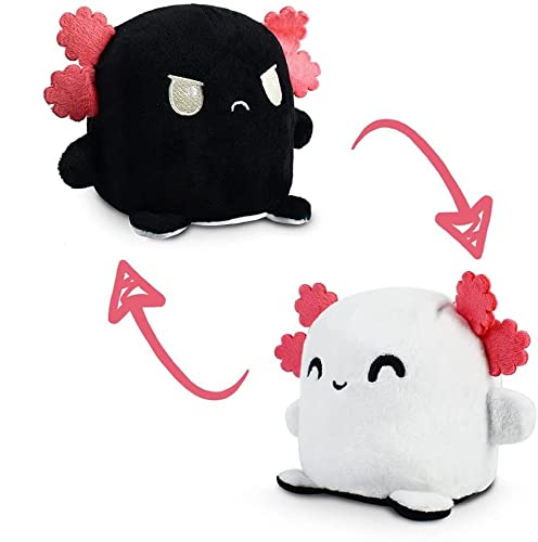 0810031365005 - TEETURTLE | PLUSHMATES | AXOLOTL | WHITE + BLACK | HAPPY + ANGRY | THE REVERSIBLE PLUSH THAT HOLD HANDS!