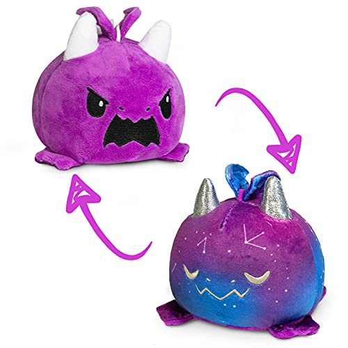0810031365579 - TEETURTLE | THE ORIGINAL REVERSIBLE DRAGON PLUSHIE | PATENTED DESIGN | SENSORY FIDGET TOY FOR STRESS RELIEF | GALACTIC PURPLE | HAPPY + ANGRY | SHOW YOUR MOOD WITHOUT SAYING A WORD!