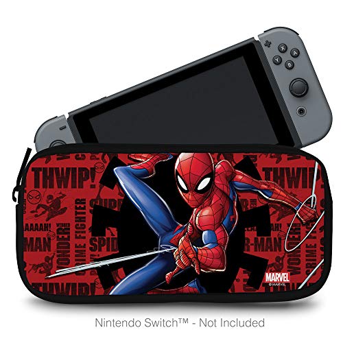 0810032804282 - CONTROLLER GEAR AUTHENTIC AND OFFICIALLY LICENSED MARVEL - NEOPRENE NINTENDO SWITCH CASE - SPIDER-MAN - NINTENDO SWITCH