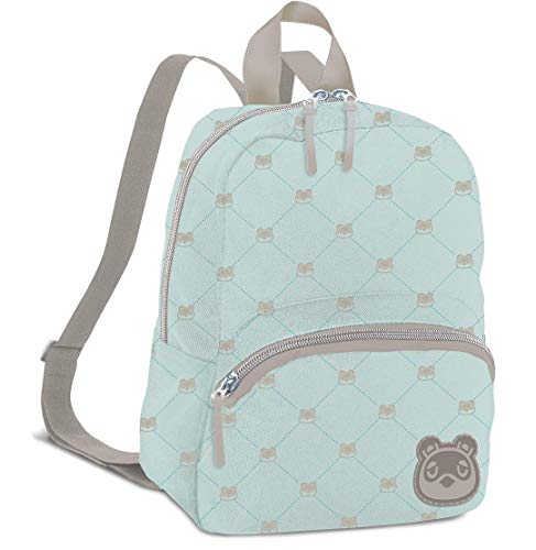 0810032805074 - CONTROLLER GEAR ANIMAL CROSSING: NEW HORIZONS - TOM NOOK QUILTED - SMALL BACKPACK FOR WOMEN, GIRL’S CUTE MINI BOOKBAG PURSE, TRAVEL BAG FOR NINTENDO SWITCH CONSOLE & ACCESSORIES - NINTENDO SWITCH
