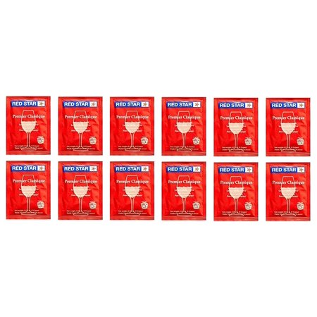 0810045261201 - RED STAR PREMIER CLASSIQUE WINE YEAST - PACK OF 12 - WITH NORTH MOUNTAIN SUPPLY FRESHNESS GUARANTEE