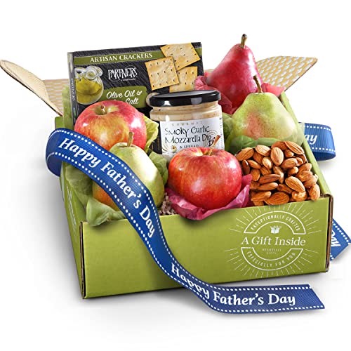 0810050714709 - FATHERS DAY FRUIT CHEESE DIP, CRACKERS AND NUTS GIFT BOX