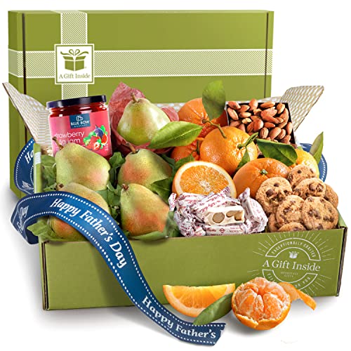 0810050714723 - FATHERS DAY HARVEST FAVORITES, FRUIT AND GOURMET GIFT BOX