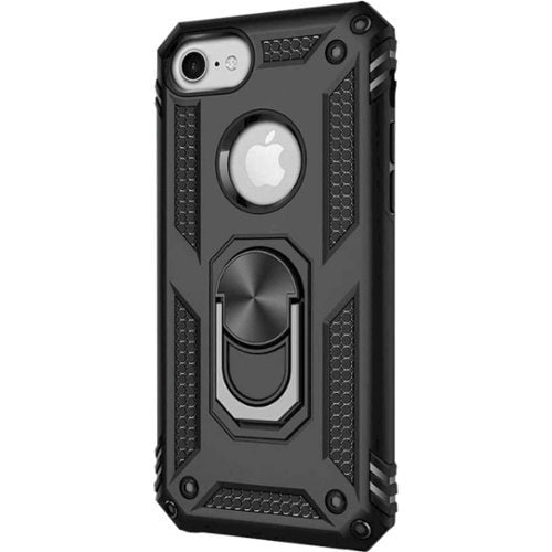 0810050760010 - SAHARACASE - MILITARY KICKSTAND SERIES CASE FOR APPLE® IPHONE® SE (2ND GENERATION AND 3RD GENERATION) - BLACK