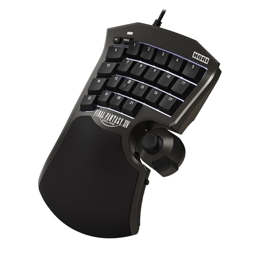 0810050912303 - HORI TACTICAL ASSAULT COMMANDER F14 (FINAL FANTASY XIV BLACK EDITION) - MECHANICAL KEYPAD FOR PC (WINDOWS 11/10), PS5, AND PS4 - OFFICIALLY LICENSED BY SQUAREENIX