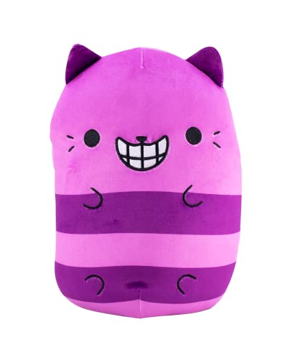 0810051823066 - CATS VS PICKLES - JUMBO - CHESIRE - 8 SUPER SOFT AND SQUISHY STUFFED BEAN-FILLED PLUSHIES - GREAT FOR KIDS, BOYS, & GIRLS - COLLECT AS DESK PETS, FIDGET TOYS, OR SENSORY TOYS. COLLECT THEM ALL!