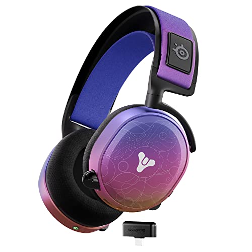 0810052984568 - STEELSERIES ARCTIS 7+ WIRELESS GAMING HEADSET – DESTINY 2: LIGHTFALL EDITION – LOSSLESS 2.4 GHZ – 30 HR BATTERY LIFE – USB-C – 7.1 SURROUND – FOR PC, PS4/5, MAC, MOBILE, SWITCH – FREE IN-GAME ITEMS