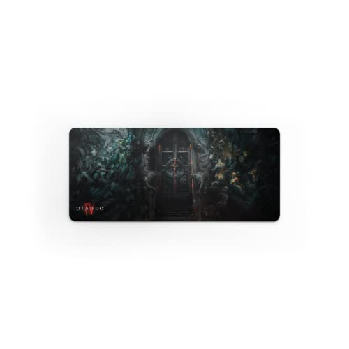 0810052985275 - STEELSERIES QCK GAMING SURFACE – DIABLO IV EDITION – XXL THICK CLOTH – SIZED TO COVER DESKS – OPTIMIZED FOR GAMING SENSORS
