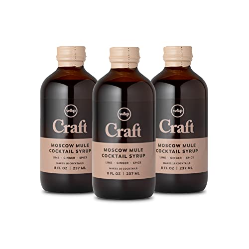 0810074415194 - W&P CRAFT COCKTAIL SYRUP, MOSCOW MULE | 8 OUNCE, SET OF 3 | COCKTAIL MIXER, HANDCRAFTED IN SMALL BATCHES, CRAFT COCKTAIL, BAR COLLECTION