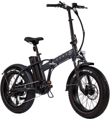 0810081040129 - GEN3 - THE GROOVE FOLDABLE EBIKE W/ 45 MI MAX OPERATING RANGE AND 20 MPH MAX SPEED - BLACK