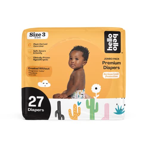 0810084871362 - HELLO BELLO BABY DIAPERS - SIZE 3- CACTUS - PACK OF 27