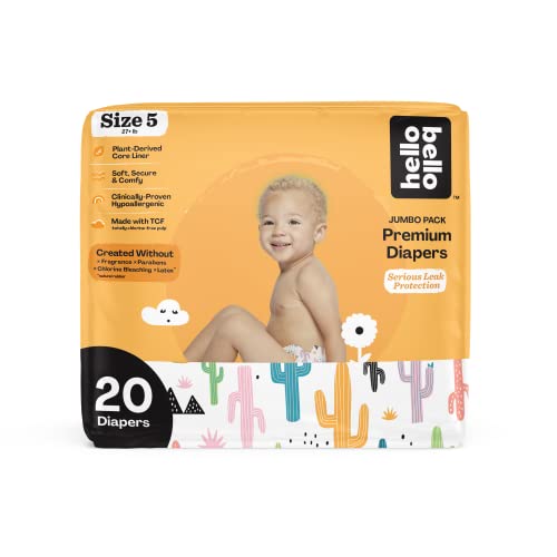 0810084871386 - HELLO BELLO BABY DIAPERS - SIZE 5 - CACTUS - PACK OF 20