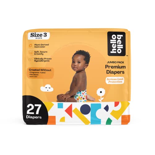0810084875407 - HELLO BELLO BABY DIAPERS - SIZE 3 - BUILDING BLOCKS - PACK OF 27