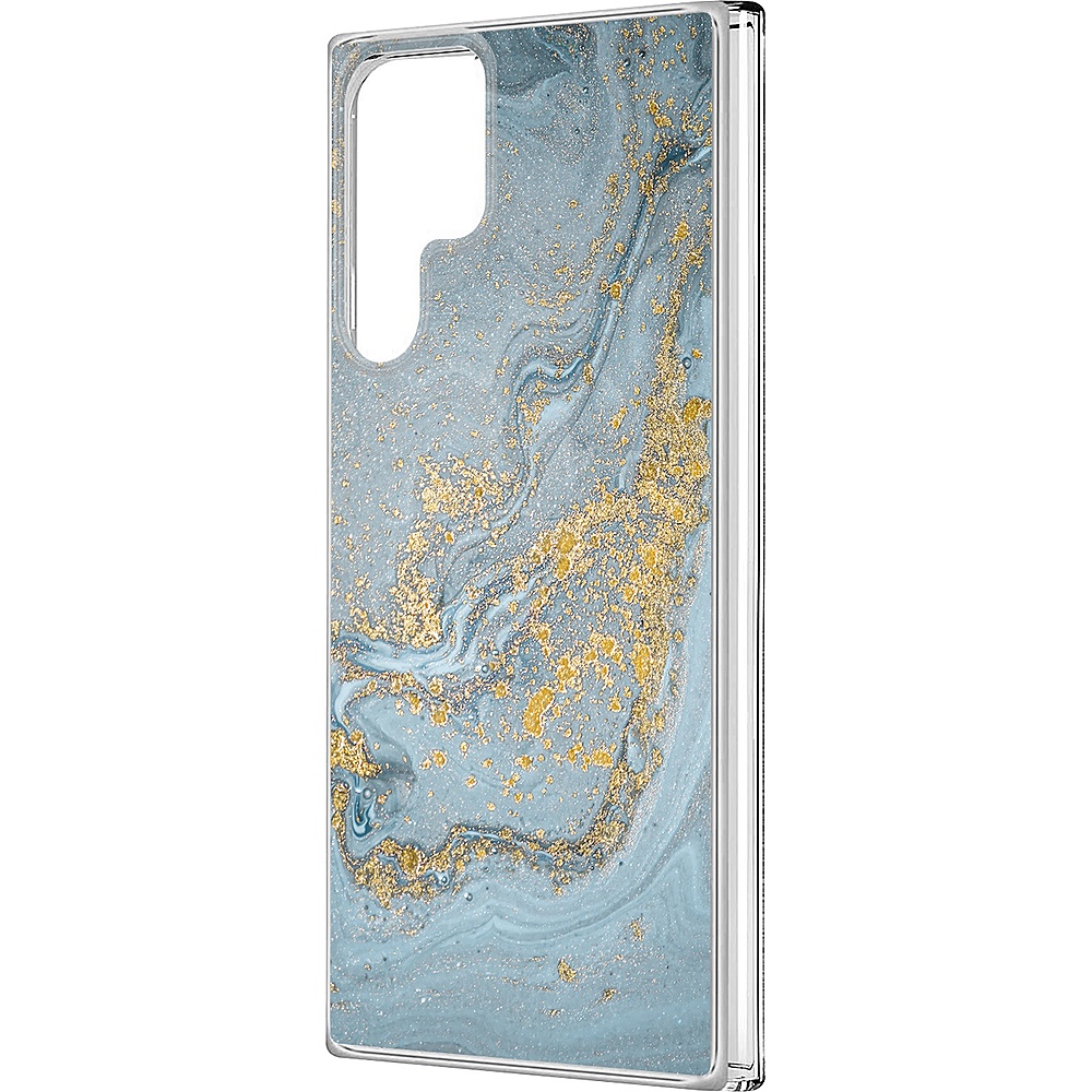 0810086880515 - SAHARACASE - MARBLE SERIES CASE FOR SAMSUNG GALAXY S23 ULTRA - BLUE/GOLD