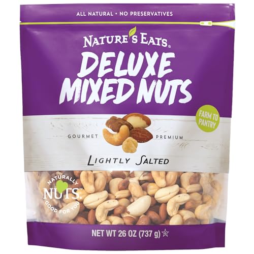 0810087300142 - DELUXE MIXED NUTS LIGHTLY SALTED 26OZ