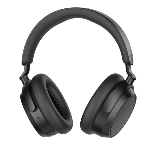 0810091270592 - SENNHEISER ACCENTUM PLUS WIRELESS BLUETOOTH HEADPHONES - QUICK-CHARGE FEATURE, 50-HR BATTERY PLAYTIME, ADAPTIVE HYBRID ANC, SOUND PERSONALIZATION, TOUCH CONTROLS – BLACK