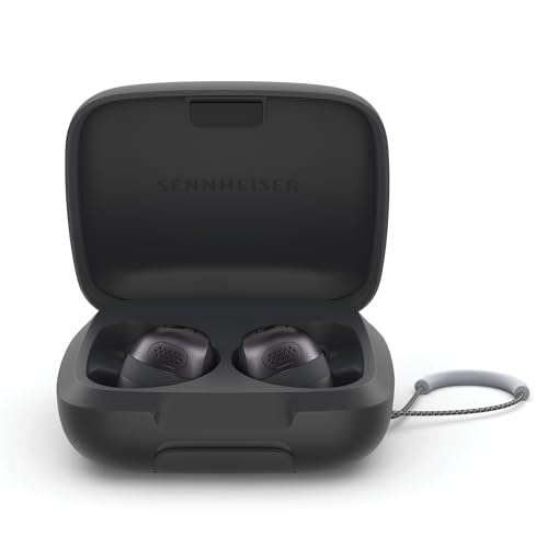 0810091271810 - SENNHEISER MOMENTUM SPORT EARBUDS WITH FITNESS TRACKER FOR HEART RATE AND BODY TEMPERATURE - CRYSTAL-CLEAR SOUND WITH ADAPTIVE ANC, SECURE FIT, 24-HOUR BATTERY LIFE - GRAPHITE