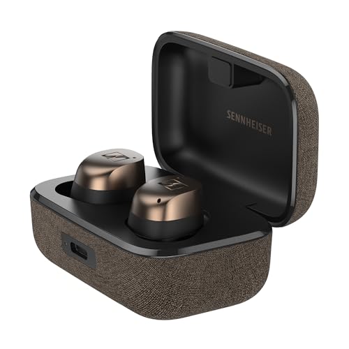0810091272480 - SENNHEISER MOMENTUM TRUE WIRELESS 4 SMART EARBUDS WITH BLUETOOTH 5.4, CRYSTAL-CLEAR SOUND, COMFORTABLE DESIGN, 30-HOUR BATTERY LIFE, ADAPTIVE ANC, LE AUDIO AND AURACAST - BLACK COPPER