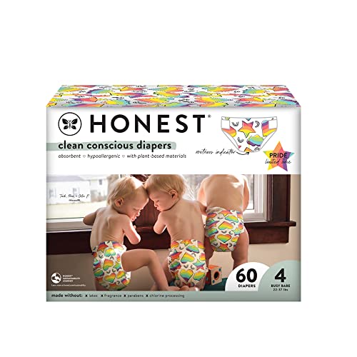 0810094550035 - CLUB BOX CLEAN CONSCIOUS DIAPERS PRIDE, LOVE FOR ALL, SIZE 4, 60CT