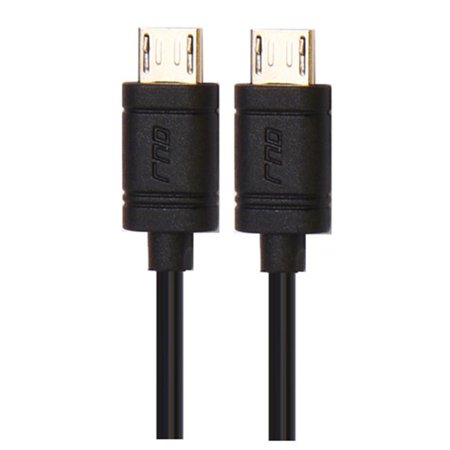 0810099024449 - RND MICRO TO USB CABLE FOR SMARTPHONES (3 FEET/BLACK) - BUNDLE OF TWO
