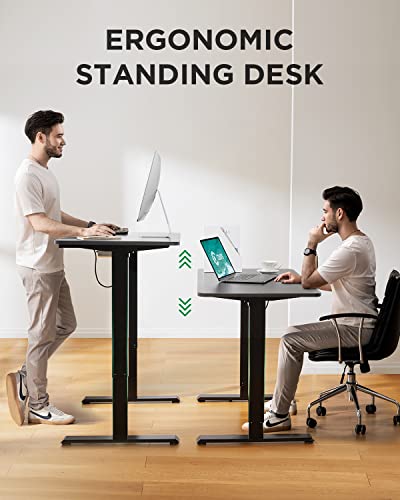 0810110430129 - TOTNZ ELECTRIC STANDING DESK 48 X 24 INCHES HEIGHT ADJUSTABLE TABLE, ERGONOMIC HOME OFFICE FURNITURE, BLACK