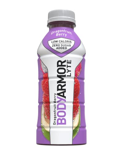 0810113830285 - BODYARMOR LYTE SPORTS DRINK LOW-CALORIE SPORTS BEVERAGE, DRAGONFRUIT BERRY, NATURAL FLAVORS WITH VITAMINS, POTASSIUM-PACKED ELECTROLYTES, NO PRESERVATIVES, PERFECT FOR ATHLETES, 16 FL OZ (PACK OF 12)