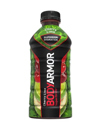 0810113830315 - BODYARMOR SPORTS DRINK SPORTS BEVERAGE, CHERRY LIME, NATURAL FLAVORS WITH VITAMINS, POTASSIUM-PACKED ELECTROLYTES, NO PRESERVATIVES, PERFECT FOR ATHLETES, 28 FL OZ (PACK OF 12)