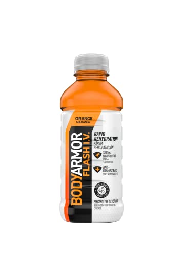 0810113830698 - BODYARMOR FLASH IV ORANGE, NATURAL FLAVORS WITH VITAMINS, POTASSIUM-PACKED ELECTROLYTES, PERFECT FOR ATHLETES, 20 FL OZ (PACK OF 12)