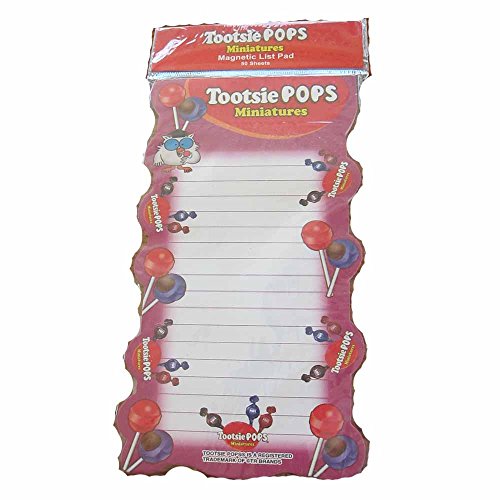 0810116011506 - TOOTSIE POPS MINIATURES MAGNETIC LIST PAD (50 SHEETS) 8 X 4