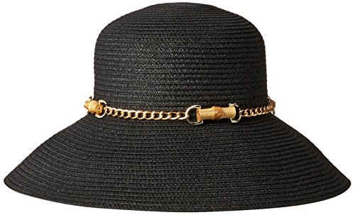 0810122023562 - GOTTEX WOMEN'S SAN REMO TOYO PACKABLE SUN HAT RATED, BLACK, ONE SIZE