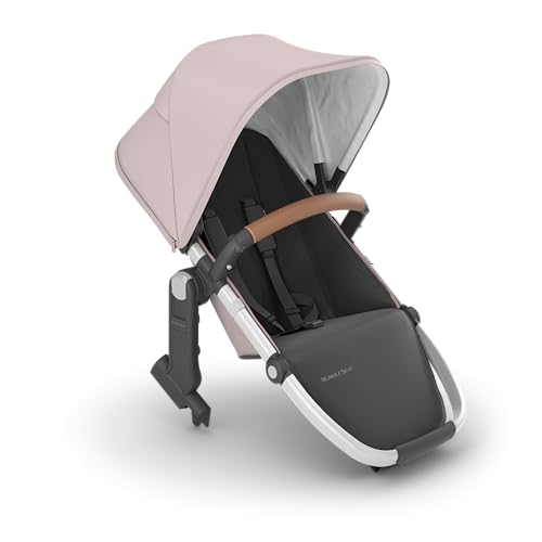 0810129594522 - UPPABABY RUMBLESEAT V2+ / SECOND SEAT ACCESSORY FOR VISTA V2 STROLLER/ALICE (DUSTY PINK/SILVER FRAME/SADDLE LEATHER)