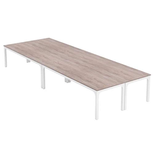 0810148852795 - LITTLE TREE 13FT CONFERENCE ROOM TABLE, LARGE RECTANGLE MEETING SEMINAR TABLES FOR 12-20 PERSON, EXTRA LONG BUSINESS TABLES FOR OFFICE