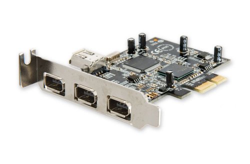 0810154016501 - SYBA SD-LP-PEX4F LOW PROFILE PCIE 1394A 4-PORT (3+1) CARD WITH NEC CHIPSET