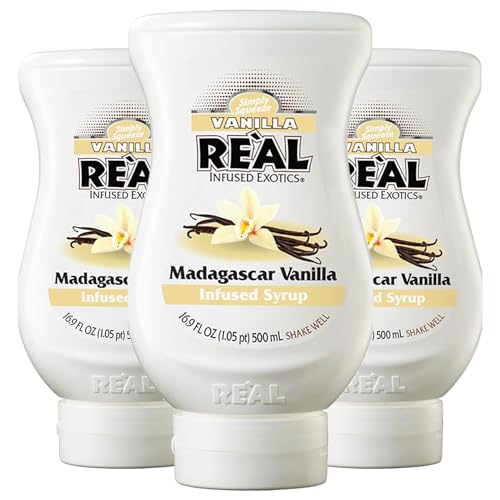 0810158581722 - REÀL INFUSED EXOTICS SIMPLY SQUEEZE 3 PACK VANILLA PUREE INFUSED SYRUP 16.9OZ BOTTLE FOR MIXOLOGISTS, CHEFS, COOKS
