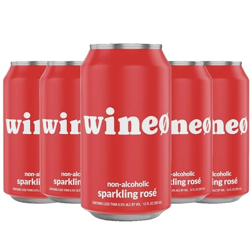 0810158583955 - WINEO NON - ALCOHOLIC ROSÉ WINE 5 PACK: REFRESHING SPARKLING DELIGHT - VEGAN & GLUTEN - FREE - NO ARTIFICIAL SWEETENERS - 12OZ CAN