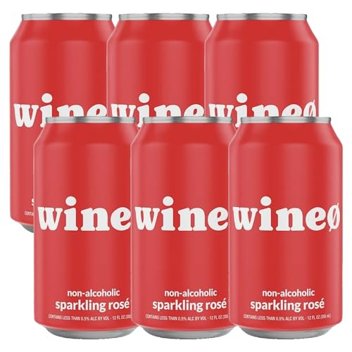 0810158583962 - WINEO NON - ALCOHOLIC ROSÉ WINE 6 PACK: REFRESHING SPARKLING DELIGHT - VEGAN & GLUTEN - FREE - NO ARTIFICIAL SWEETENERS - 12OZ CANS