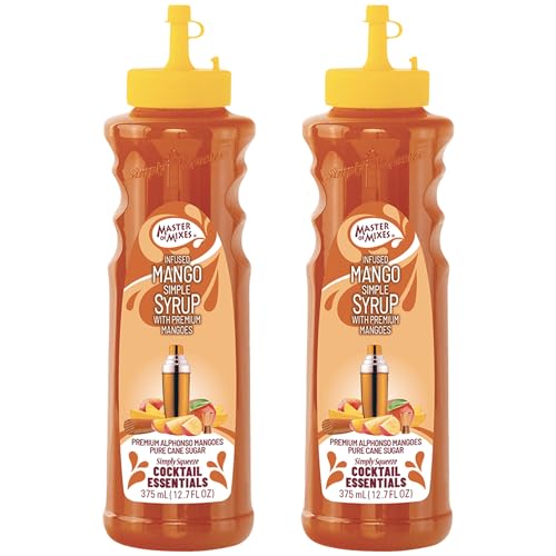 0810158586031 - MASTER OF MIXES COCKTAIL ESSENTIALS 2 PACK MANGO SYRUP - 375ML BOTTLE (12.7FLOZ) - MIXER PERFECT FOR BARTENDERS AND MIXOLOGISTS
