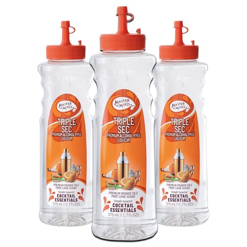 0810158586390 - MASTER OF MIXES COCKTAIL ESSENTIALS 3 PACK TRIPLE SEC - 375ML BOTTLE (12.7FLOZ) - MIXER PERFECT FOR BARTENDERS AND MIXOLOGISTS
