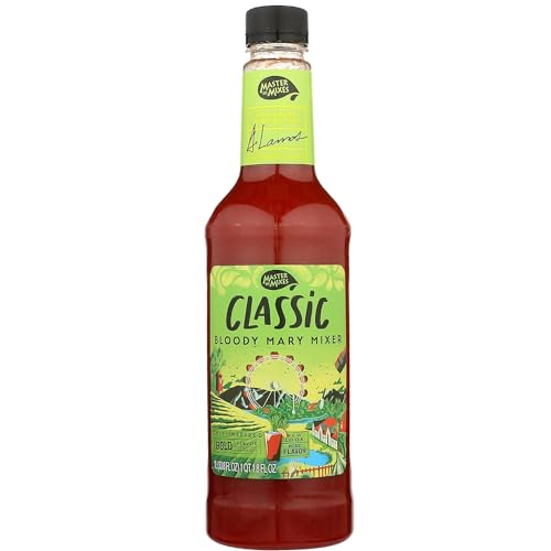 0810158586727 - MASTER OF MIXES BLOODY MARY CLASSIC - READY TO USE - 1 LITER BOTTLE (33.8 FL OZ)-MIXER PERFECT FOR BARTENDERS AND MIXOLOGISTS