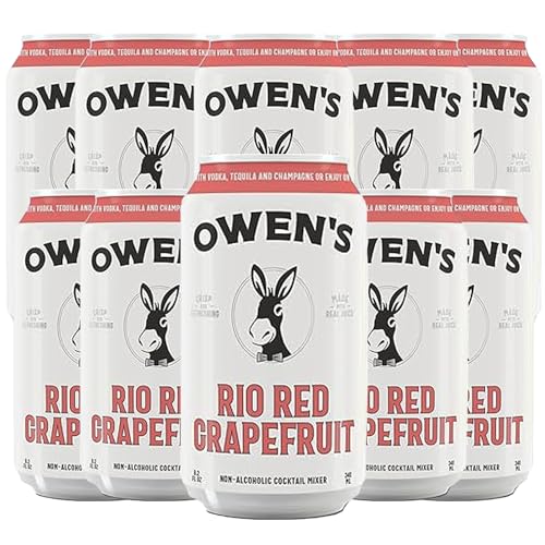 0810164200471 - OWEN’S CRAFT MIXERS | RIO RED GRAPEFRUIT 10 PACK | HANDCRAFTED IN THE USA WITH PREMIUM INGREDIENTS | VEGAN & GLUTEN-FREE SODA MOCKTAIL AND COCKTAIL MIXER