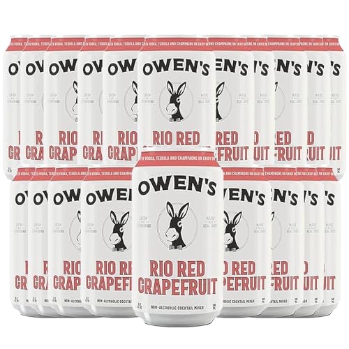 0810164200501 - OWEN’S CRAFT MIXERS | RIO RED GRAPEFRUIT 20 PACK | HANDCRAFTED IN THE USA WITH PREMIUM INGREDIENTS | VEGAN & GLUTEN-FREE SODA MOCKTAIL AND COCKTAIL MIXER