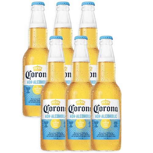 0810164201546 - CORONA NON-ALCOHOLIC MALT BEVERAGE 6 PACK - 12OZ BOTTLE MEXICAN IMPORT BREW, LOW CARB (17.5G), LOW CALORIE - REFRESHING N/A BEER FOR ANY OCCASION
