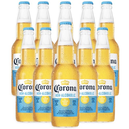 0810164201553 - CORONA NON-ALCOHOLIC MALT BEVERAGE 10 PACK - 12OZ BOTTLE MEXICAN IMPORT BREW, LOW CARB (17.5G), LOW CALORIE - REFRESHING N/A BEER FOR ANY OCCASION