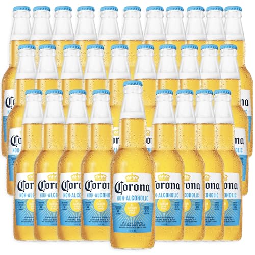 0810164201607 - CORONA NON-ALCOHOLIC MALT BEVERAGE 30 PACK - 12OZ BOTTLE MEXICAN IMPORT BREW, LOW CARB (17.5G), LOW CALORIE - REFRESHING N/A BEER FOR ANY OCCASION