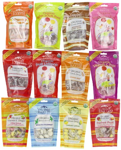0810165013216 - YUMEARTH ORGANIC POPS AND DROPS SAMPLER, 12 COUNT-38 OZ.