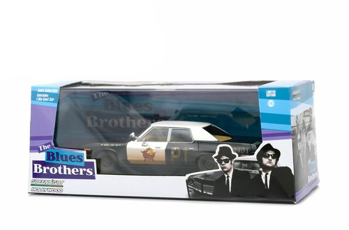0810166010184 - GREENLIGHT HOLLYWOOD SERIES 2 BLUES BROTHERS 1974 DODGE MONACO BLUESMOBILE VEHICLE (1:43 SCALE)