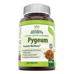 0810180022224 - HERBAL SECRETS AFRICAN PYGEUM EXTRACT - 100MG PURE PYGEUM AFRICANUM BARK CAPSULES - SUPPLEMENT STANDARDIZED TO 12% PHYTOSTEROLS - 120 CAPSULES PER BOTTLE
