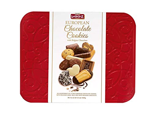 0810253012299 - LAMBERTZ EUROPEAN CHOCOLATE COOKIES TIN, 36.5 OZ